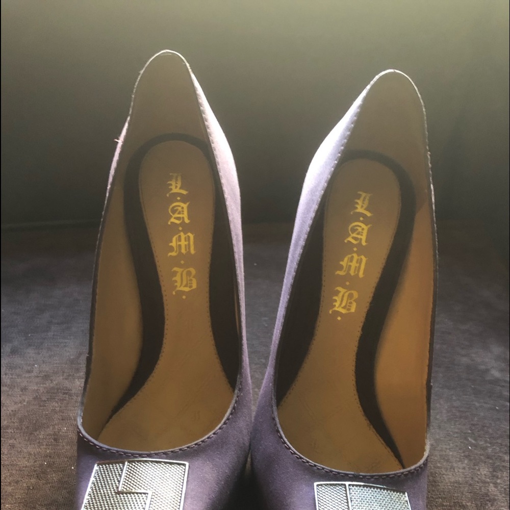 BY “L.A.M.B” PURPLE HIGH HEELS